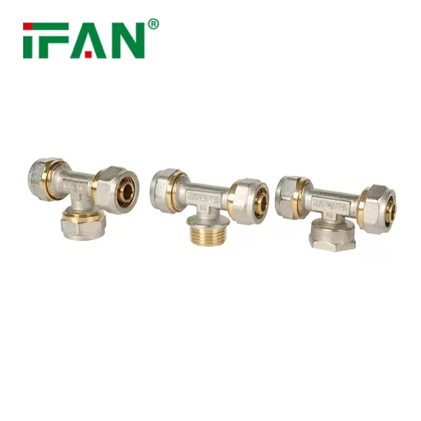 pex compression fitting tee